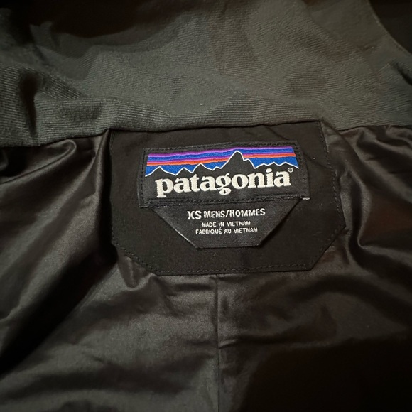 Men's XS Patagonia Black Hooded Ski Jacket with RECCO - Picture 3 of 3